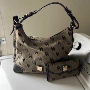 Dooney and Bourke shoulder bag and matching wallet